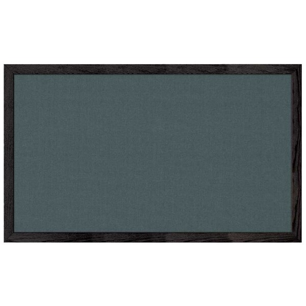 Combo Board, 36"x24", Satin Frame/White Porcelain & Cork